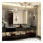 Miroir de salle de bain brillant pour miroir mural rectangulaire de meuble-lavabo de coin-649752899-649752920