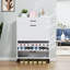 Armoire de rangement moderne pour chaussures, bois aggloméré, conception peu encombrante pour le vestibule