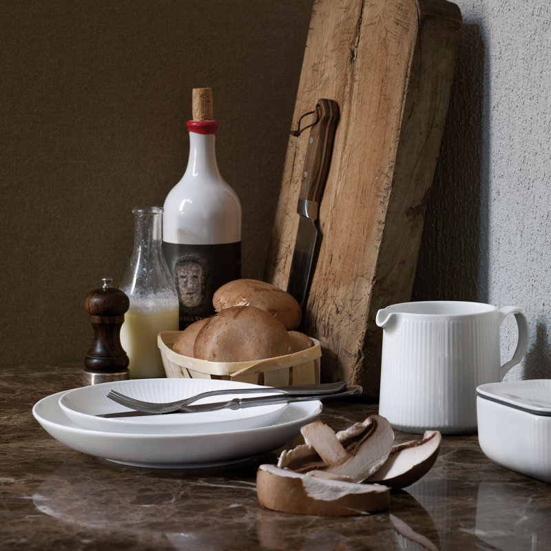 Royal Copenhagen White Fluted Butter Dish