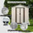 Outdoor Storage Garden Shed 5ftx3ft Apex Roof White