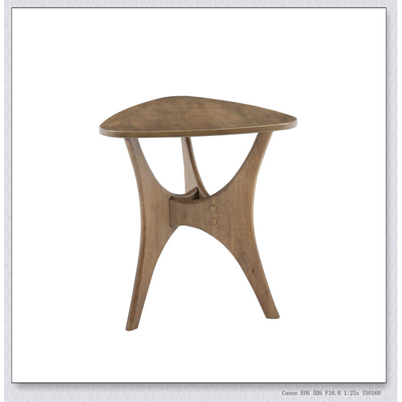 Triangle Wood Side Table
