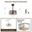 Ventilateur de plafond réversible sans pales en verre 18 po avec lumières et télécommande Caylie