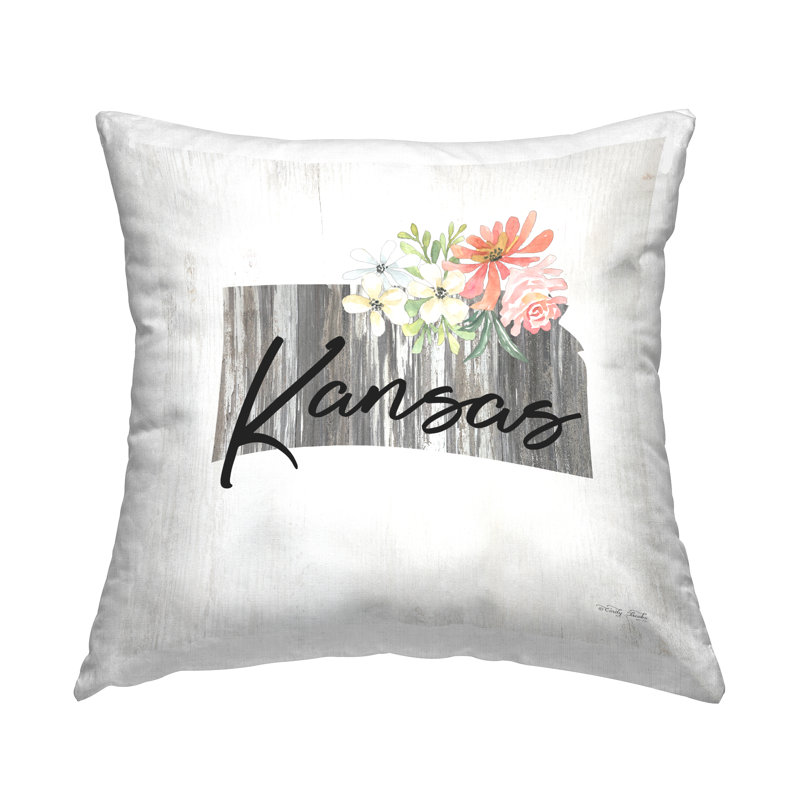 Coussin Floral par Kansas, États-Unis