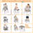 Foldable High Chair for Babies & Toddlers, Adjustable Height, Recline, Storage Basket, Double Trays, Easy to Clean-303581983-303581982