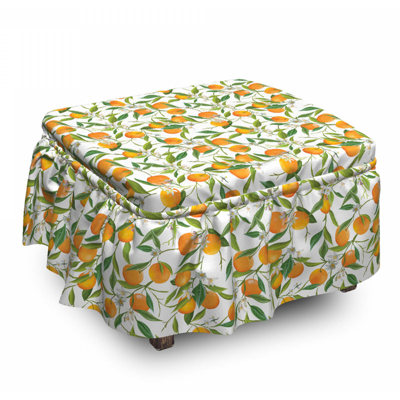 Housse pour repose-pieds de branches orange