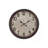 Clocks, 20" Round, Wall Clock, Antique Brown, Transitional