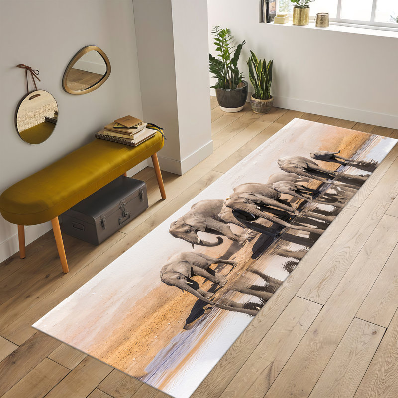 Chic Non-Woven Soft Print Rug with Intricate Geometric Design for a Sophisticated Touch in Your Living Room Study or Office