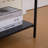 Upholstered Ottoman With Storage Shelf-616996786
