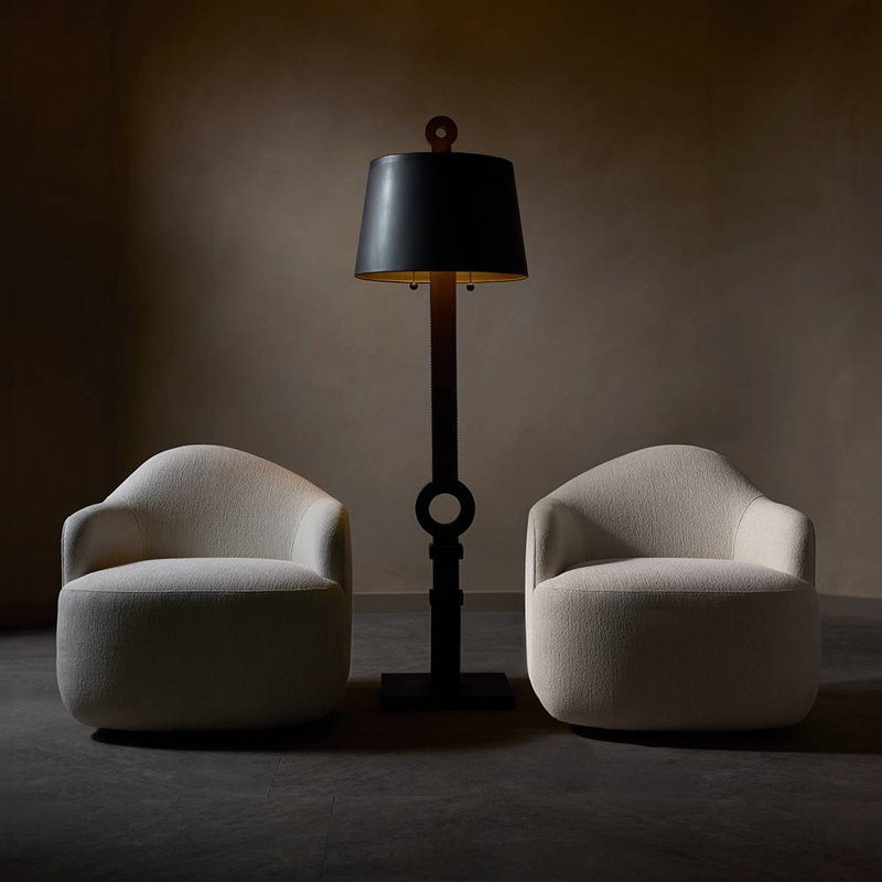 Boulder Swivel Lounge Chair, Left
