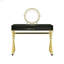Bureau de meuble-lavabo Coleen & Gold avec miroir et plateau à bijoux
