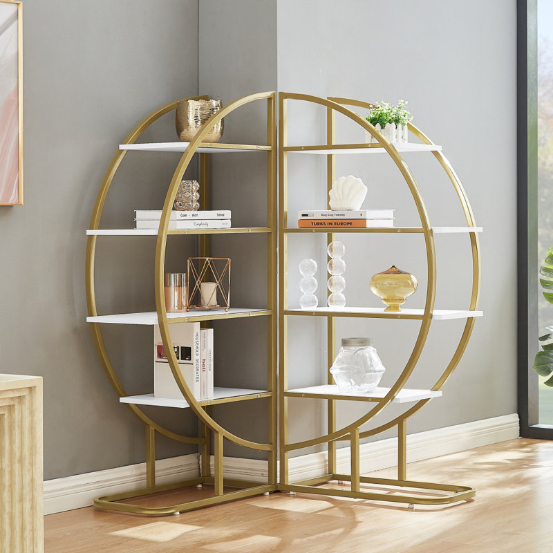 Ottorino Steel Geometric Bookcase