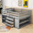 Alzata 3 Drawer Slat Loft Bed with Built-in-Desk by Isabelle & Max™-1209726627-1209726626
