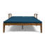 Méridienne inclinable double Hoye, extérieur, 79 pouces, bois d'acacia