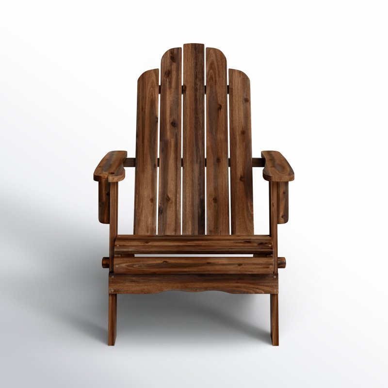Blackwell Acacia Foldable Outdoor Adirondack Chair, Dark Brown