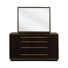 Commode double à 8 tiroirs avec miroir B 70 "Bensill