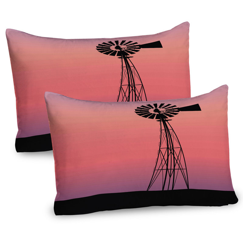 Ensemble de 2 taies décoratives Ambesonne Windmill, H 20 po x l 26 po