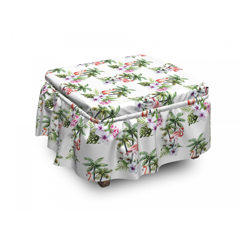 Housse pour repose-pieds oiseaux