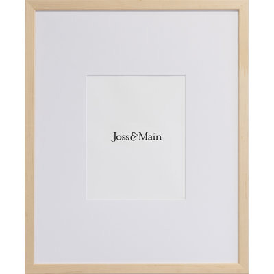 Naya Wood Beveled Picture Frame with Mat