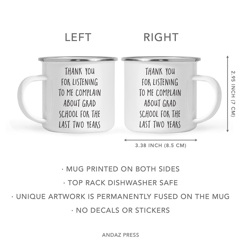 11 oz. Cadeau de tasse à café en acier inoxydable Graduation