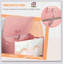 Boîte à jouets avec couvercle, organisateur de rangement de coffre à jouets pour chambre à coucher Qabo, charnière de sécurité, motif animal mignon, rose