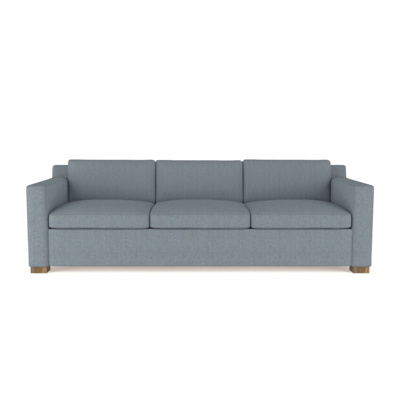 Canapé Mercer, H 33,5 po x l 108 po x P 39 po, Brume de lin Box Weave, Patiné