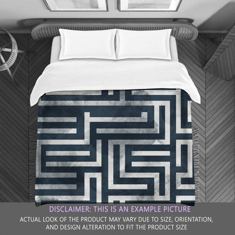Greek Styles Blue Comforter, King Comforter