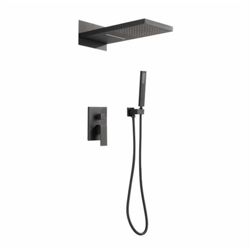 Complete Shower System, Matte Black