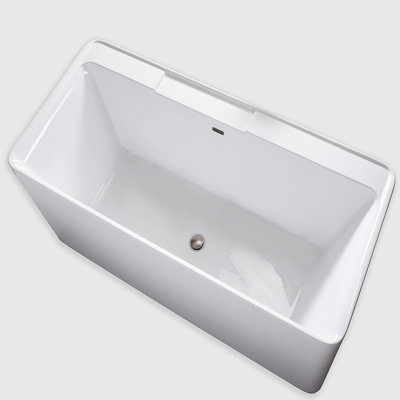 Baignoire autoportante de 71 po Kaskade - L 71,25 po x l 32 po x H 23 po