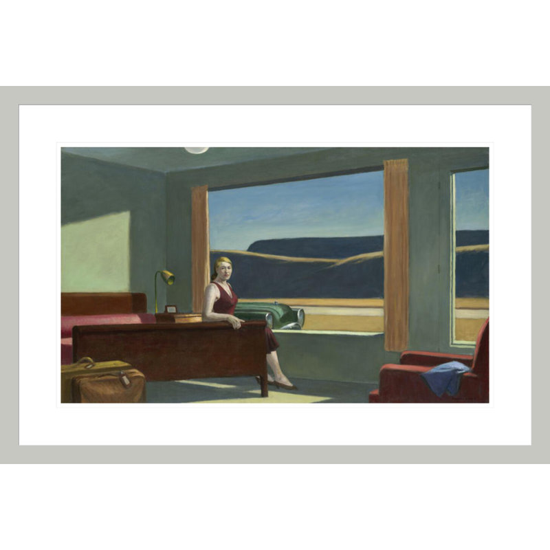 Western Western par Edward Hopper - estampe numérique encadrée, H 20,27 po x l 29,5 po