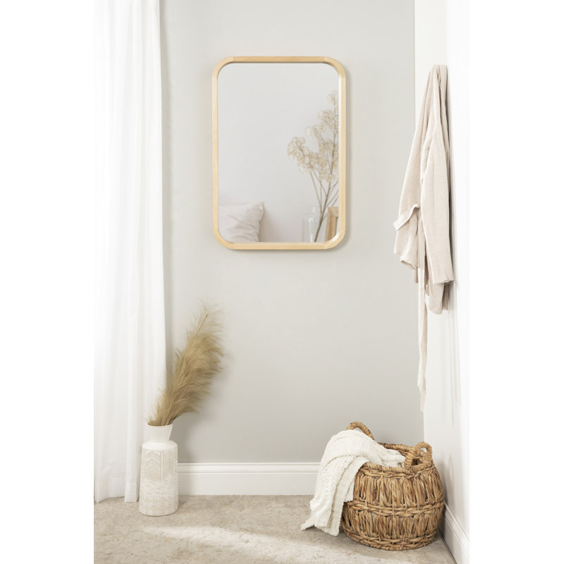 Miroir d'appoint Gravley, Naturel, 30 po x 20 po