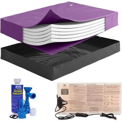 Ensemble de matelas pour lit d'eau rigide WAVELESS 95 Percent