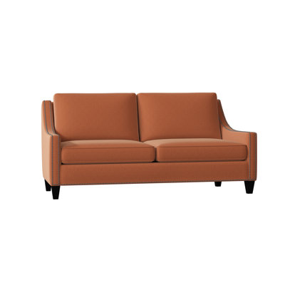 Aspen Polyester Blend Square Arm Sofa with Reversible Cushions