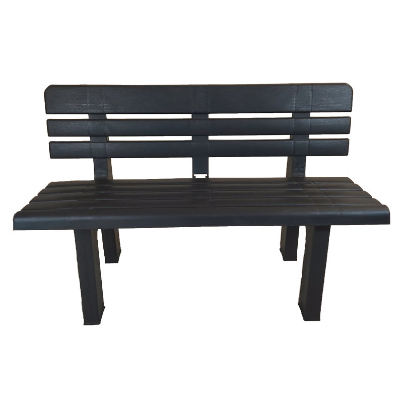 Arban Plastic Outdoor Bench, Black