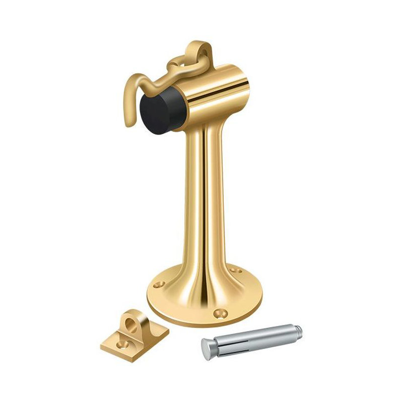Door Stop, PVD Polished Brass