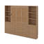 Grand lit escamotable avec tablettes et armoires