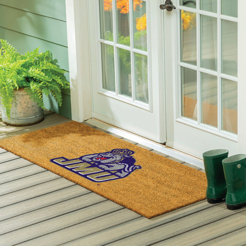 Très grand tapis couleur coco James Madison University, 60 po x 24 po