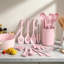 22 Pieces Kitchen Utensils with Cooking Utensils, with Heat Resistant Non-Stick Cooking, Pink
