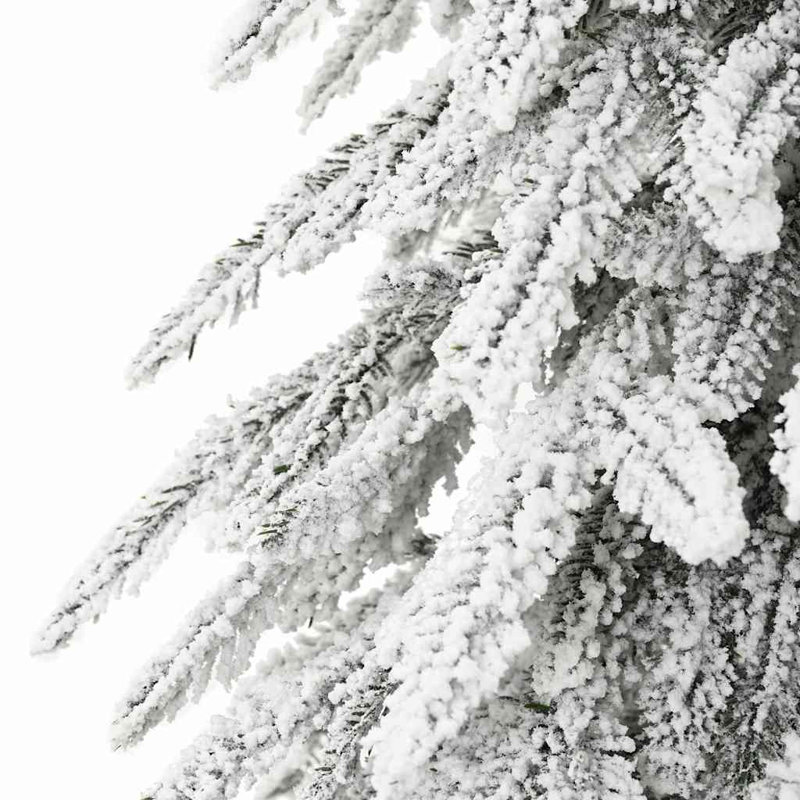 vidaXL Christmas Tree with 300 LEDs White PE and Steel, 6.89 ft