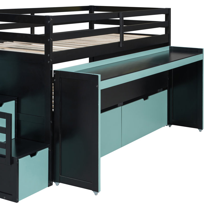 Lits multifonctionnels avec rangement, loft moderne en bois aggloméré pour petites pièces
