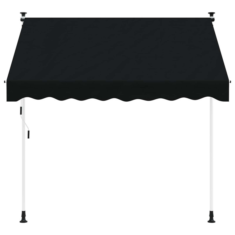 VidaXL Retractable, Black, 300cm H x 100cm W x 115cm D