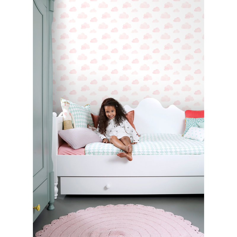Rouleau de papier peint L 33 pi x l 20,9 po, Rose