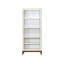 Bibliothèque contemporaine contemporaine en bois stratifié, étagère de bureau, armoire de rangement, entièrement assemblée, blanc