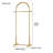 Metal Small Clothes Rack, Arched shape gold Clothing Racks for Hanging Clothes,Heavy Duty Garment Rack for Small Spaces Modern Coat Rack Stand for Entryway, Bedroom 