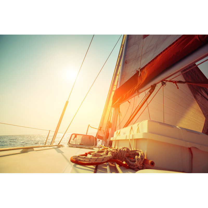 Boat - Wrapped Canvas Print, 30cm H x 46cm W x 3.8cm D