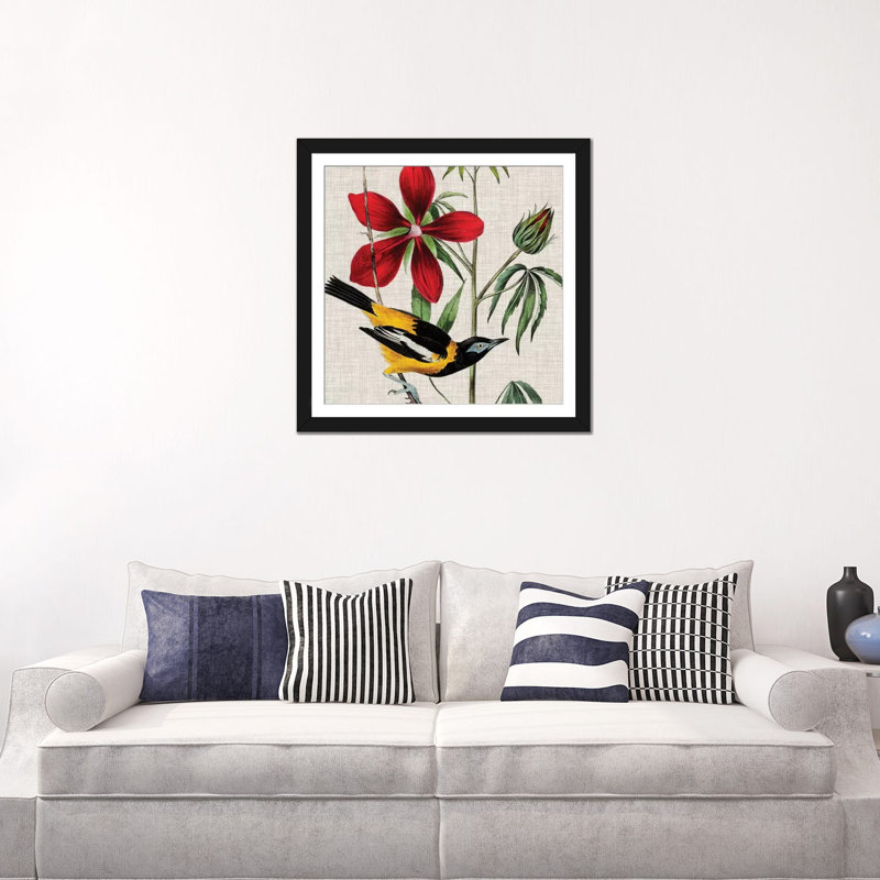 « aviaire crop i », impression sur toile, H 12 po x l 12 po x P 0,75 po, Toile tendue, Pas de tapis