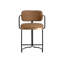 JALEN Upholstered Stool with Metal Frame-746359558
