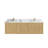 Sonoma Floating Teak 72'' Double Bathroom Vanity with Top-100542280