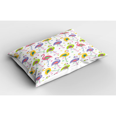 Retro Polyester Geometric Sham Set