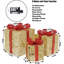 Ensemble de 3 boîtes-cadeaux de Noël éclairées