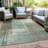 Machine Washable Indoor/Outdoor Xhevrie Seafoam Rug-1212189893